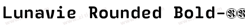 Lunavie Rounded Bold字体转换
